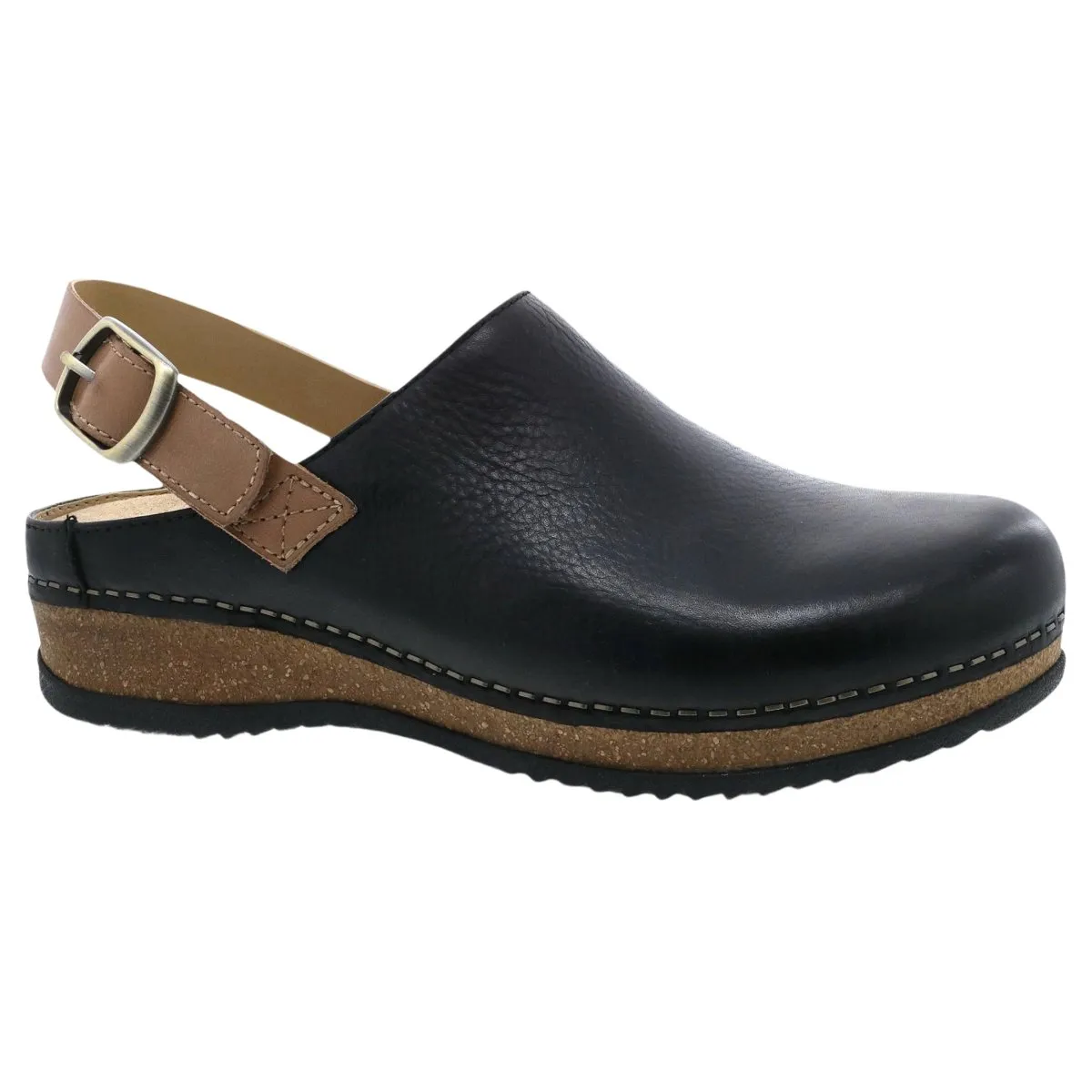 Dansko Damen Merrin Schwarz Wachsgegerbter Mule