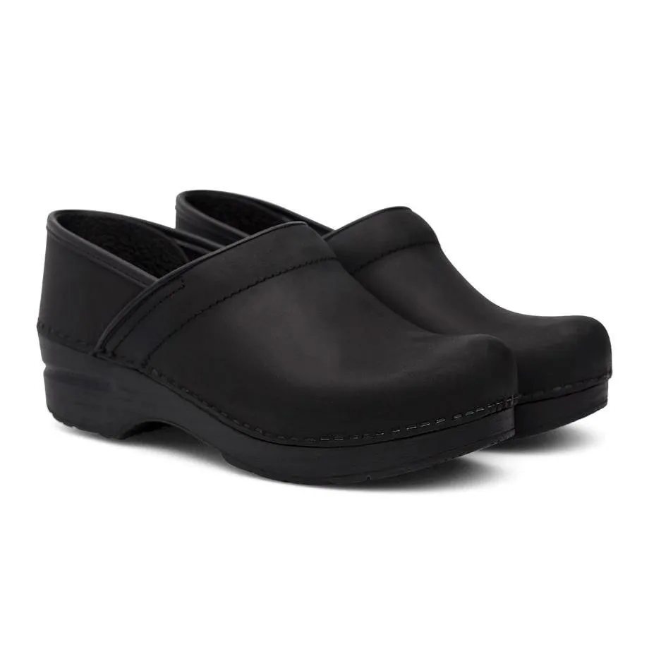 Dansko Damen Professional Schwarz Geöltes Leder