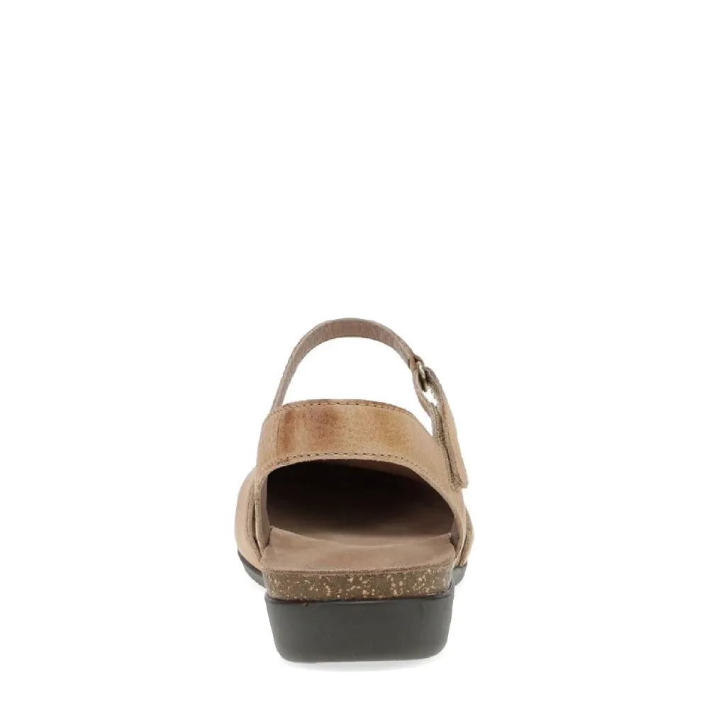 Dansko Damen Rowan Sandale mit geschlossener Spitze in Honigbraun