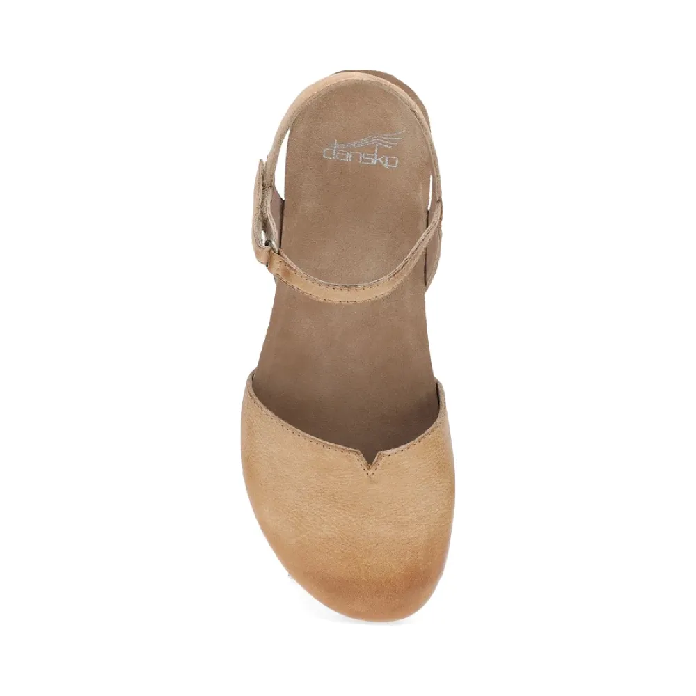 Dansko Damen Rowan Sandale mit geschlossener Spitze in Honigbraun