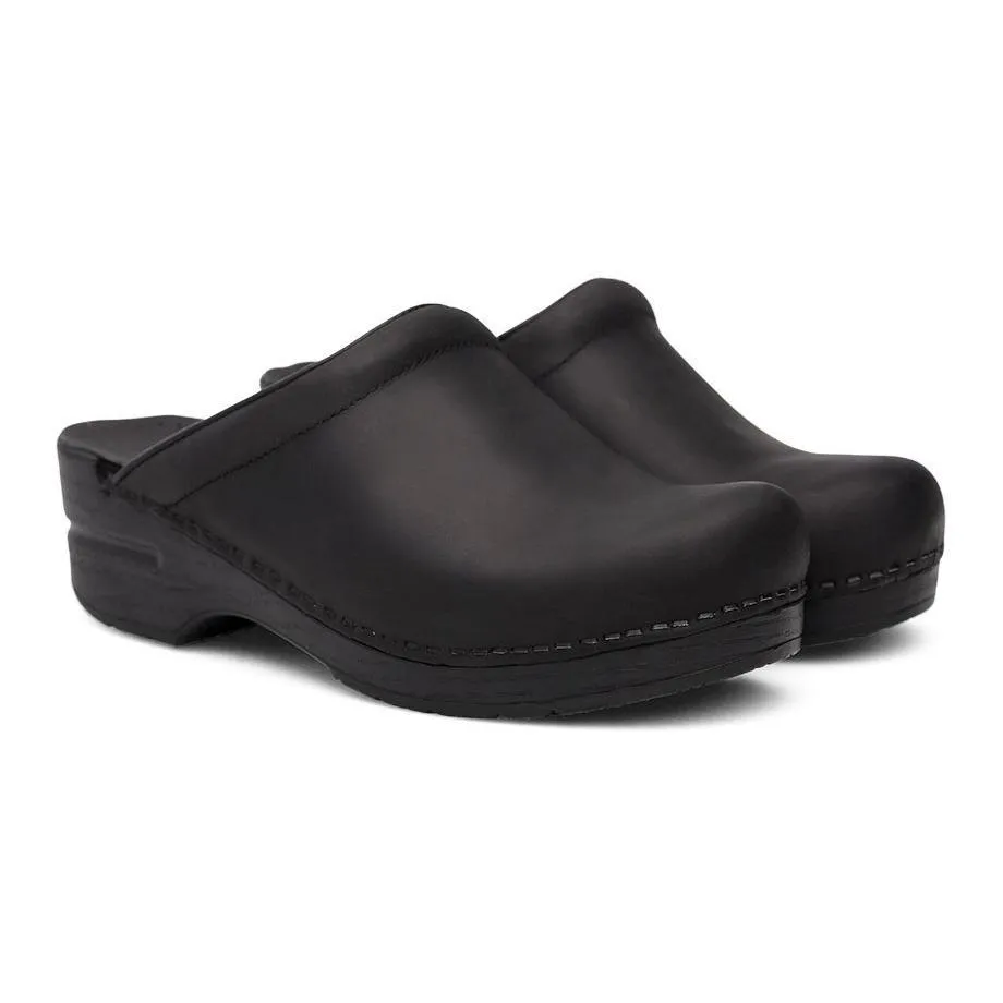 Dansko Damen Sonja Schwarz Geöltes Leder