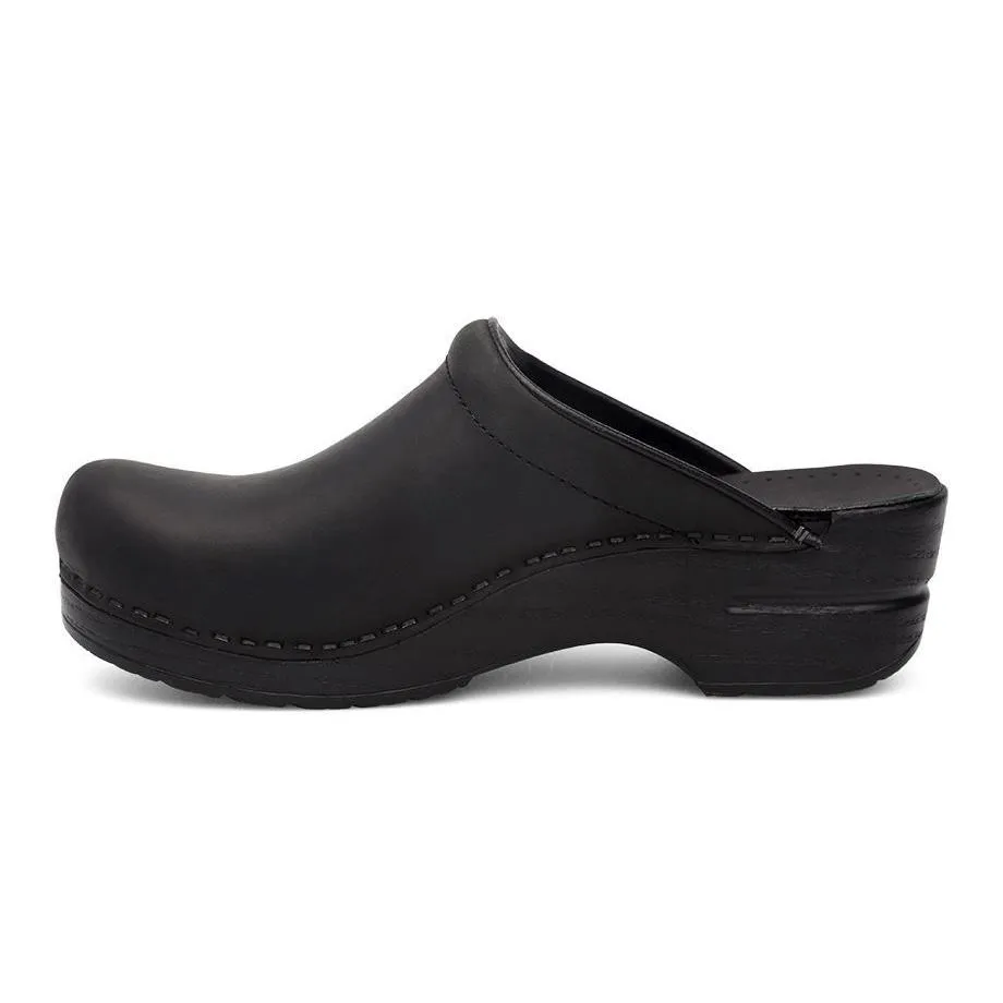 Dansko Damen Sonja Schwarz Geöltes Leder