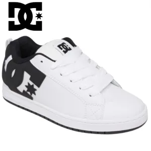 D.C. Court Graffik Weißer Leder-Schuh Weiß