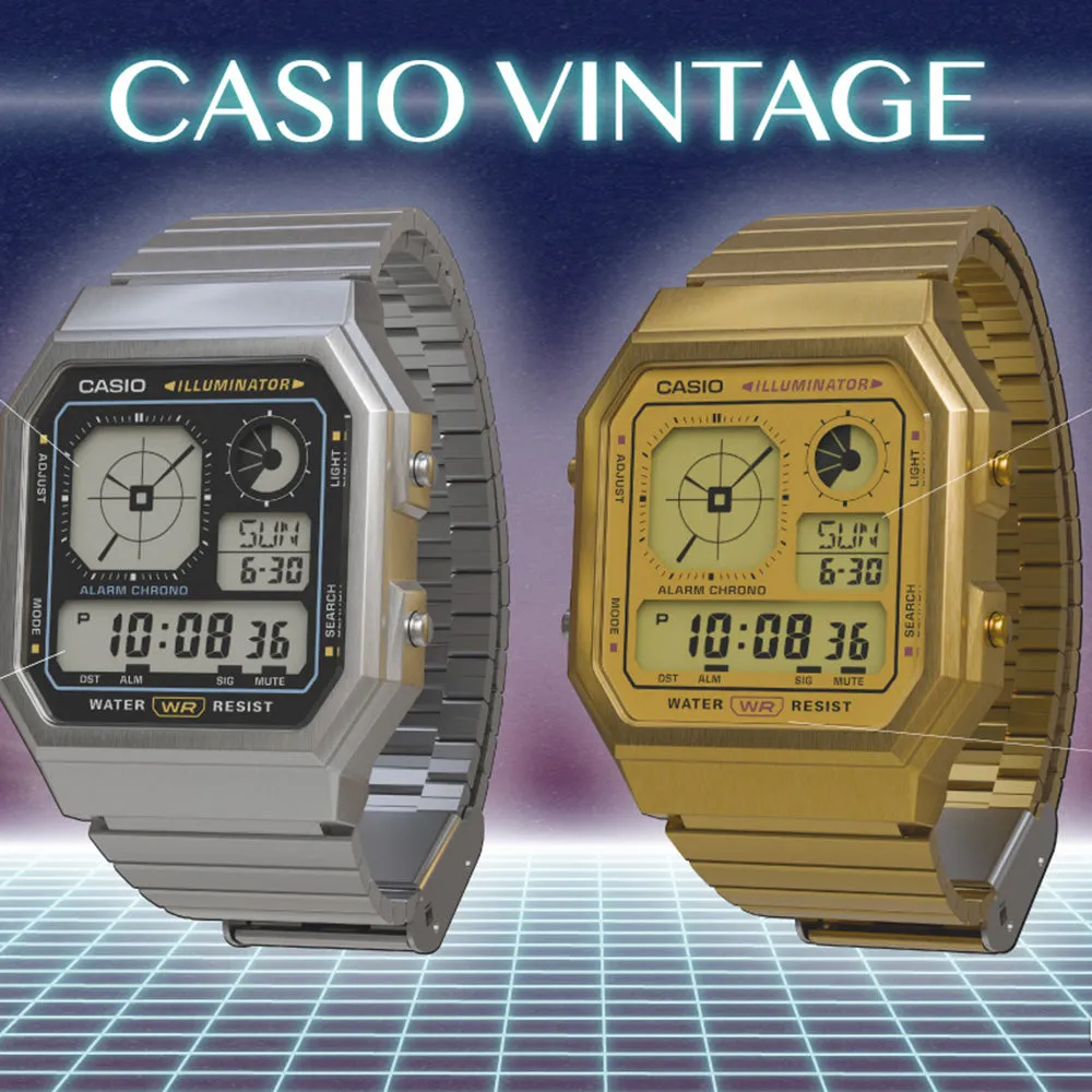 Digitale Damenuhren Casio Vintage A130WEG-9A