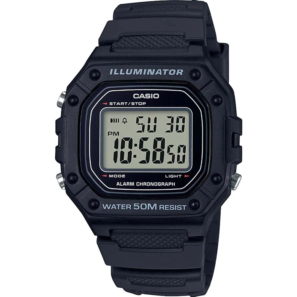 Digitale Damenuhren Casio W-218H-1A Digitaluhr