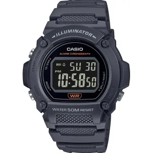 Digitale Damenuhren Casio W219H-8 Graue Digitaluhr