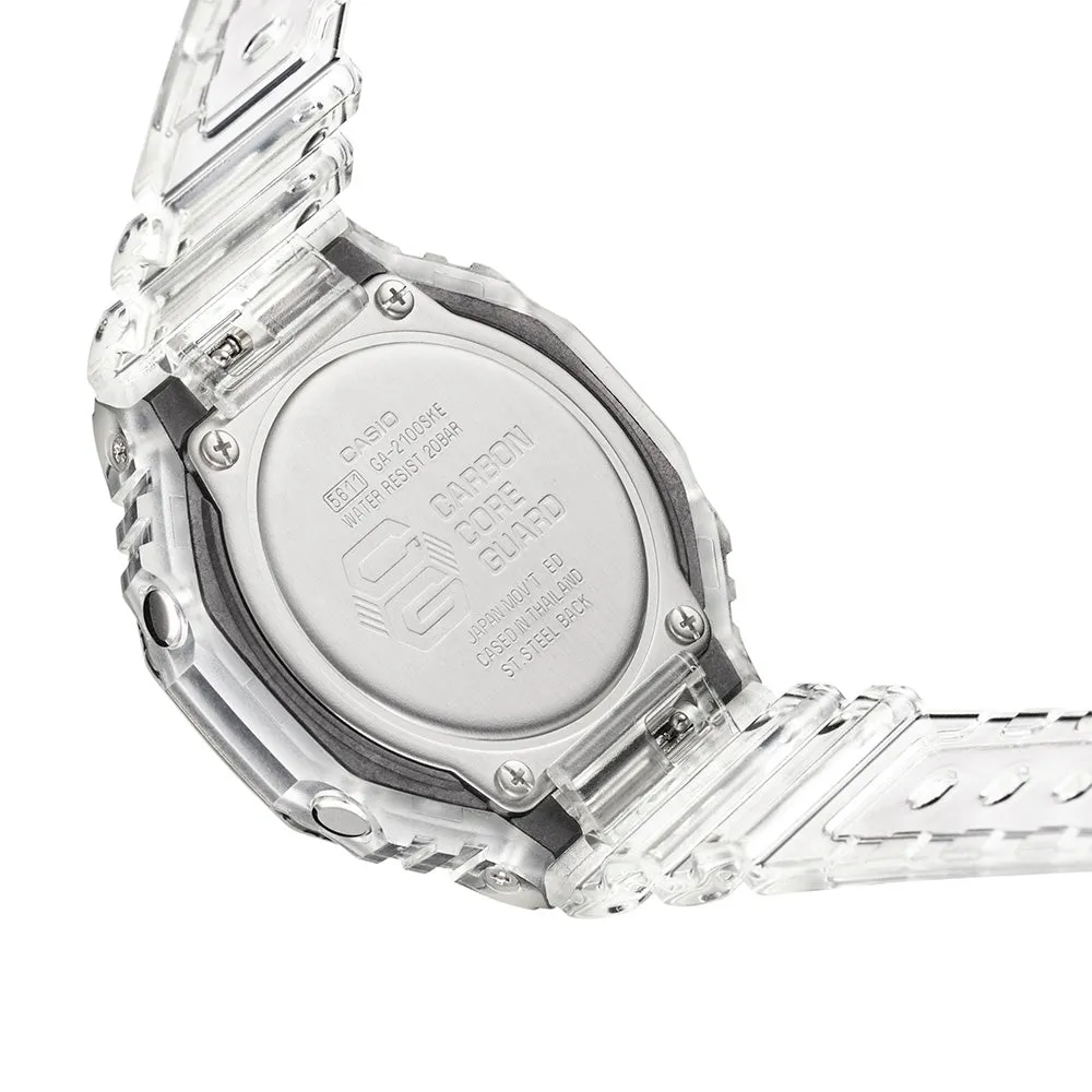 Digitale Damenuhren G-Shock GA2100SKE-7A 'CasiOak' Transparente Serie