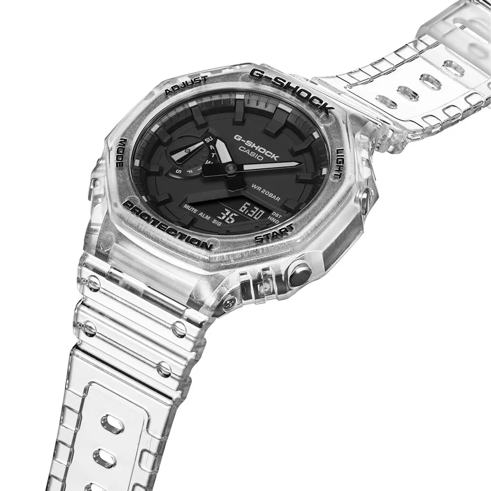 Digitale Damenuhren G-Shock GA2100SKE-7A 'CasiOak' Transparente Serie