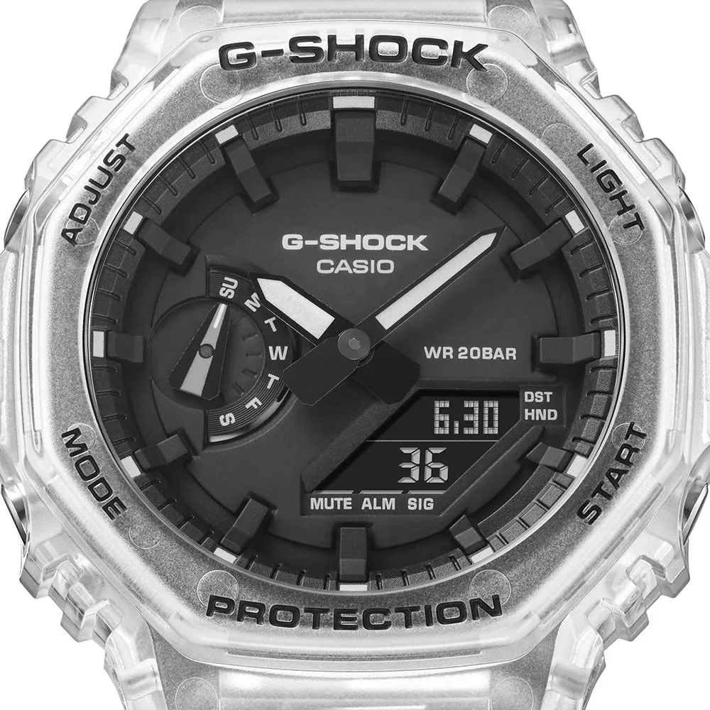 Digitale Damenuhren G-Shock GA2100SKE-7A 'CasiOak' Transparente Serie