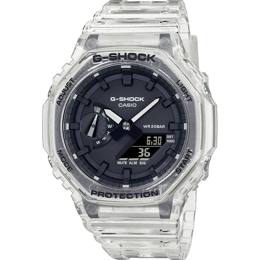 Digitale Damenuhren G-Shock GA2100SKE-7A 'CasiOak' Transparente Serie