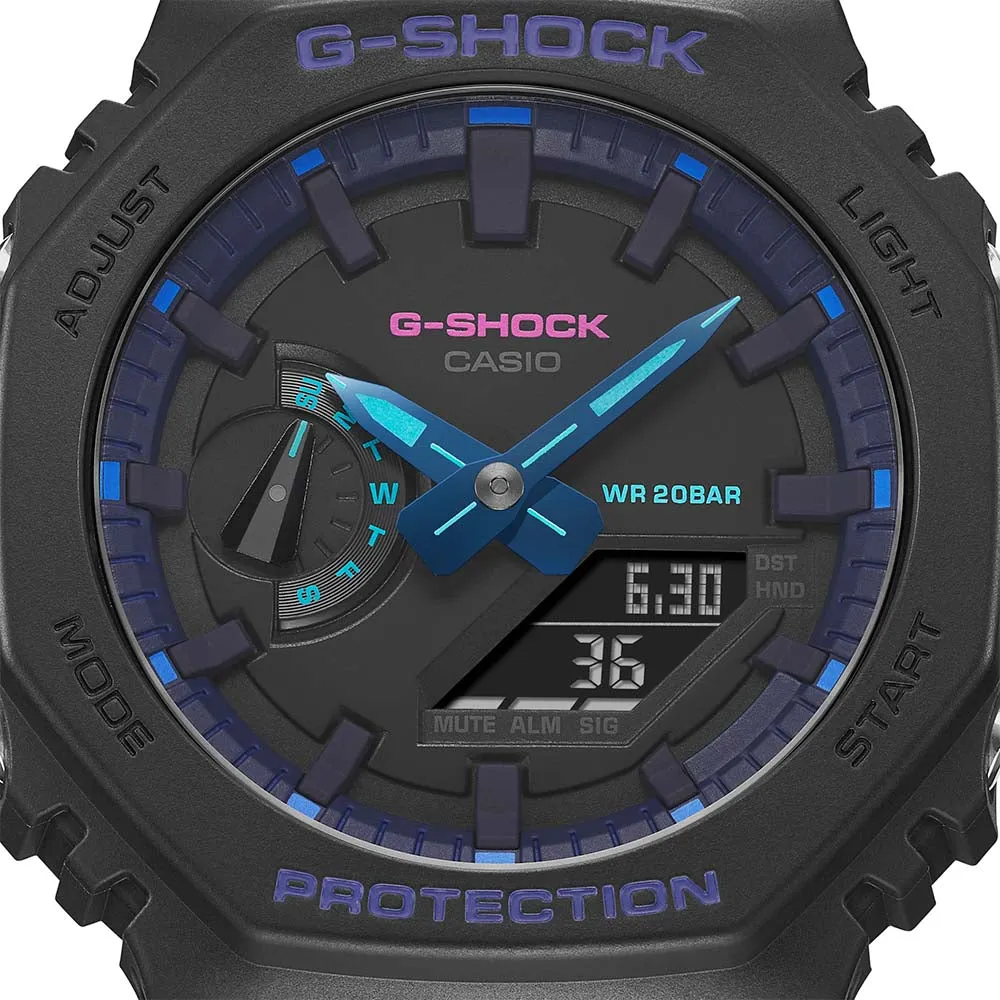 Digitale Damenuhren G-Shock GA2100VB-1A 'CasiOak' Uhr