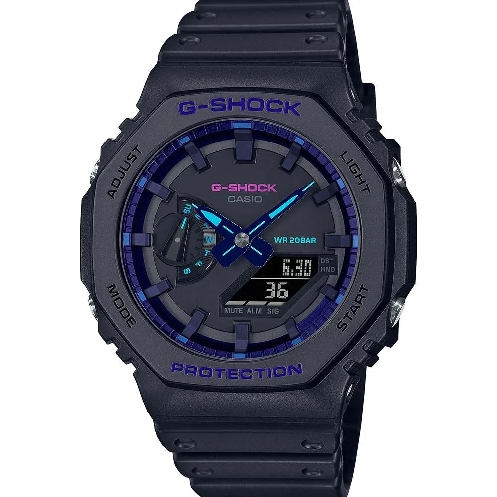 Digitale Damenuhren G-Shock GA2100VB-1A 'CasiOak' Uhr