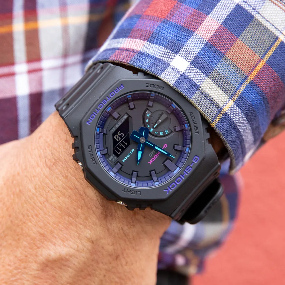 Digitale Damenuhren G-Shock GA2100VB-1A 'CasiOak' Uhr