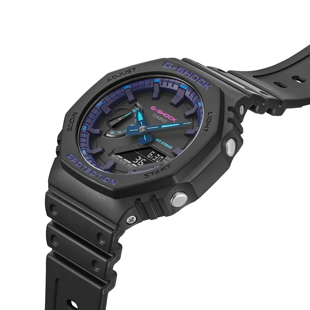 Digitale Damenuhren G-Shock GA2100VB-1A 'CasiOak' Uhr