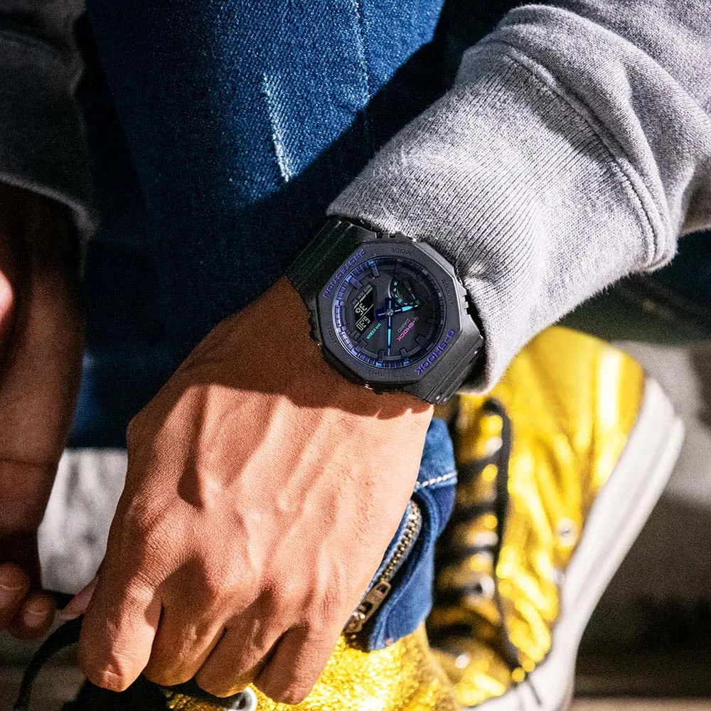 Digitale Damenuhren G-Shock GA2100VB-1A 'CasiOak' Uhr