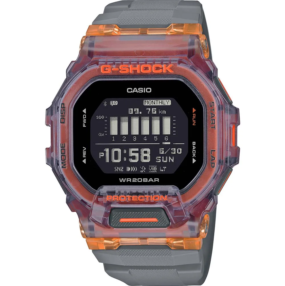 Digitale Damenuhren G-Shock GBD200SM-1A5 G-Squad Vital Farbkollektion