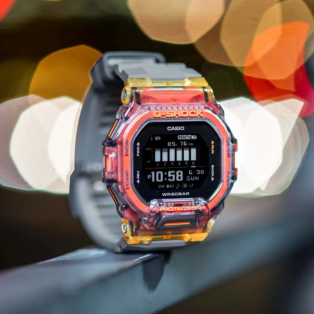 Digitale Damenuhren G-Shock GBD200SM-1A5 G-Squad Vital Farbkollektion