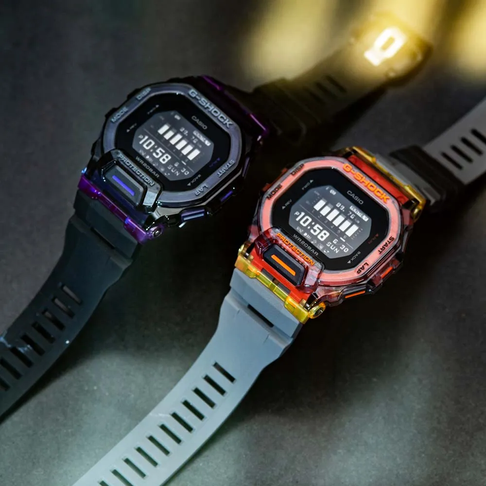 Digitale Damenuhren G-Shock GBD200SM-1A5 G-Squad Vital Farbkollektion