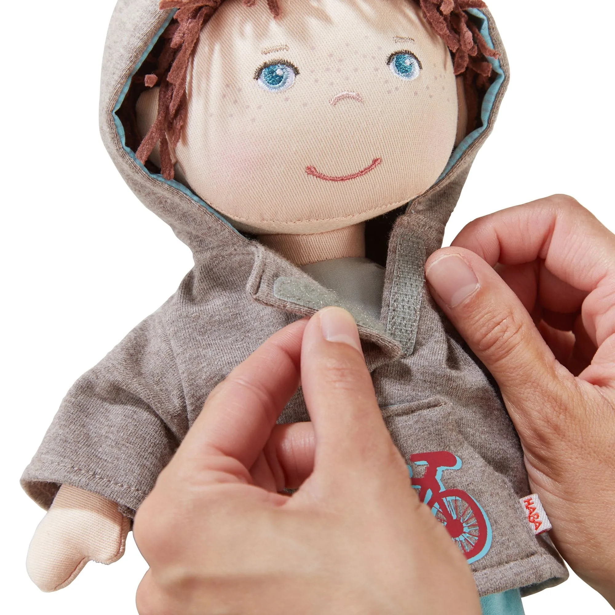 Puppe Lian mit Kapuzenpullover