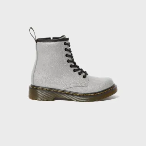 Dr. Martens Junior 1460 - Silberbeschichtete Glitzer Dr. Martens Schuhe