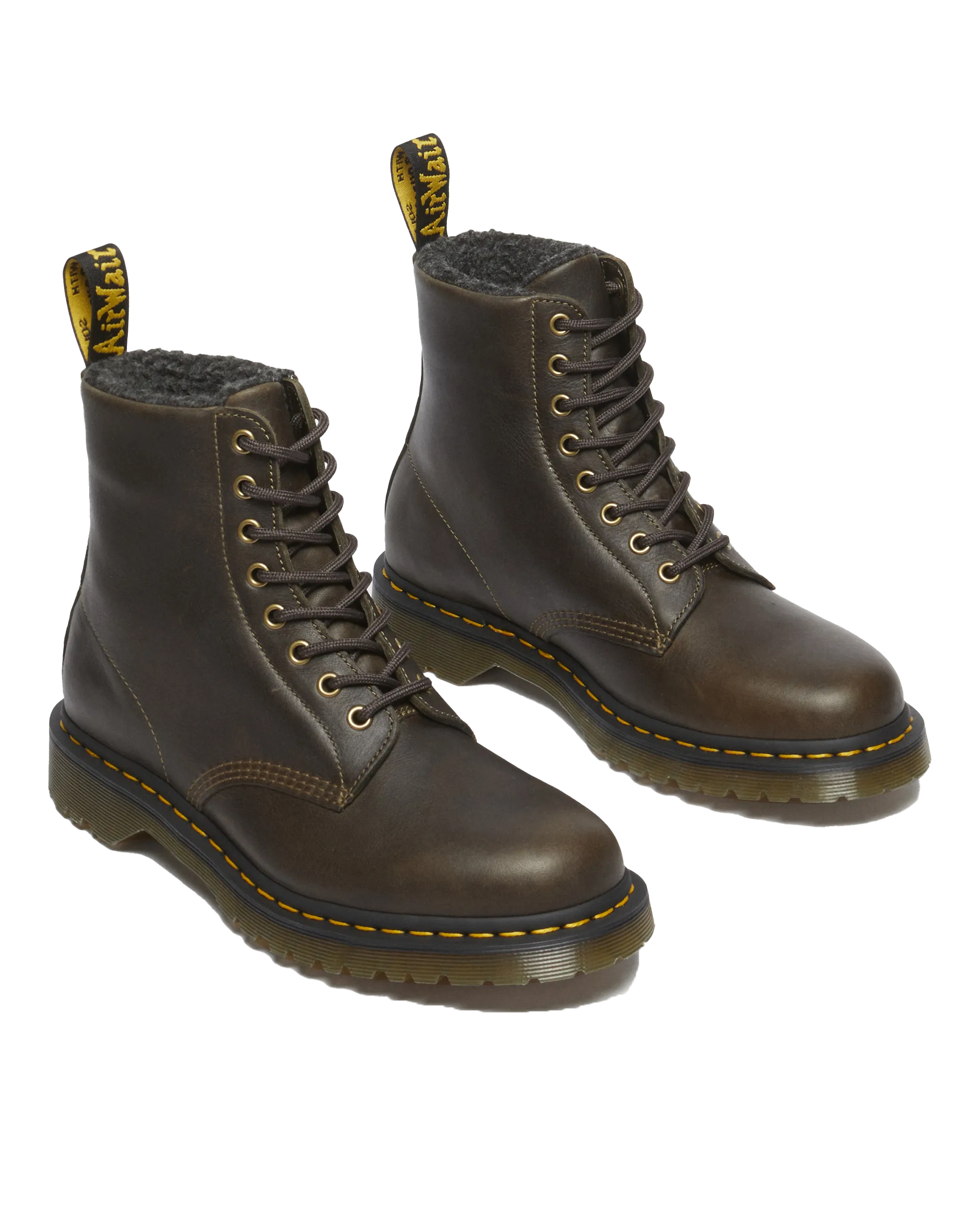 Dr. Martens Schuhe 1460 WL Grizzly Stiefel in Olive