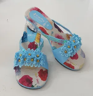 Blau CH478 Stöckelschuhe zum Verkleiden Größe 33