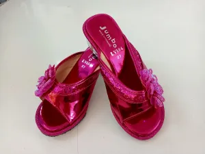 Schmuckschuhe in knalligem Pink LV594 Größe 30