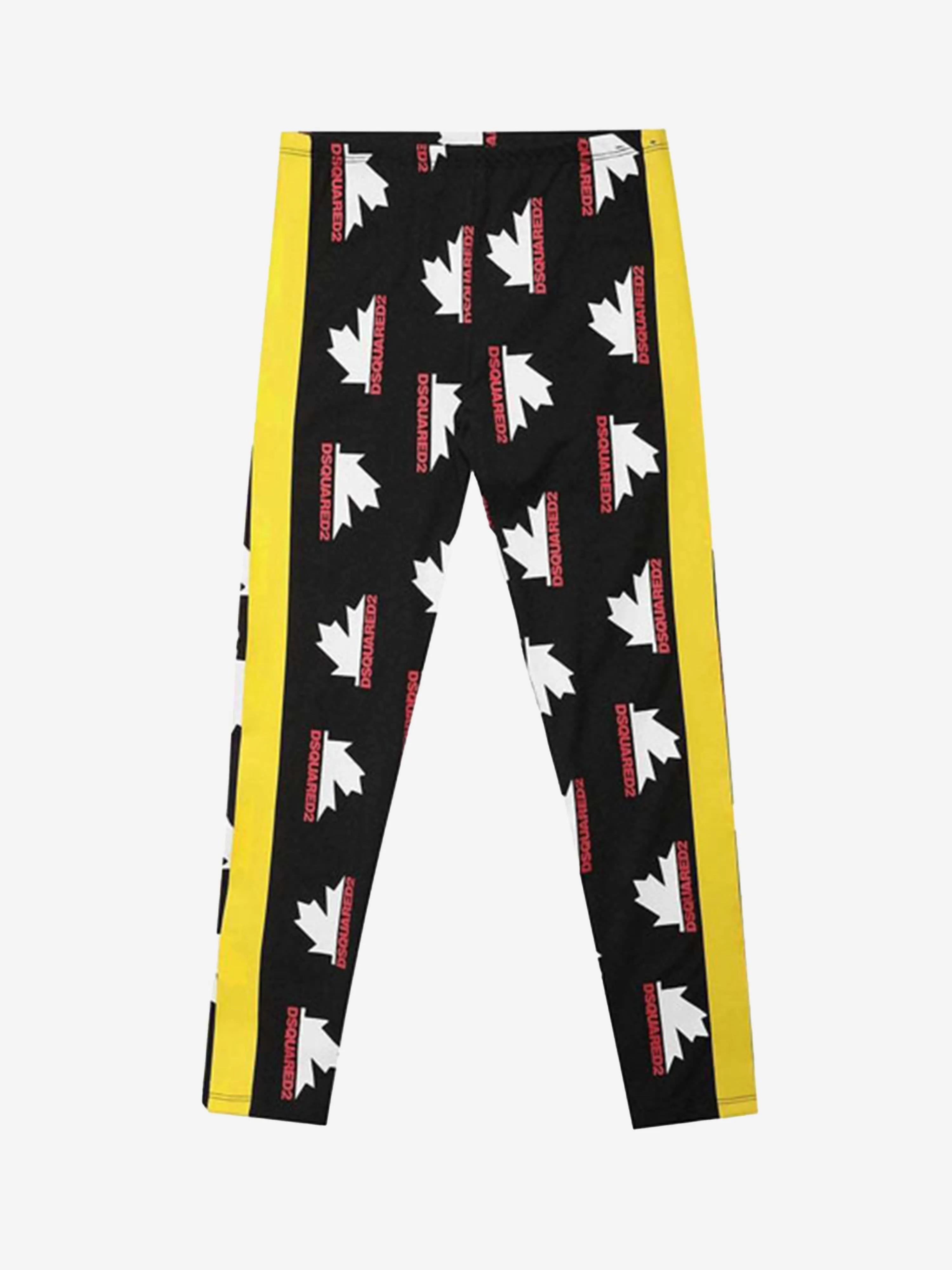 Dsquared2 Mädchenhose - Hose mit bedrucktem Seitenstreifen