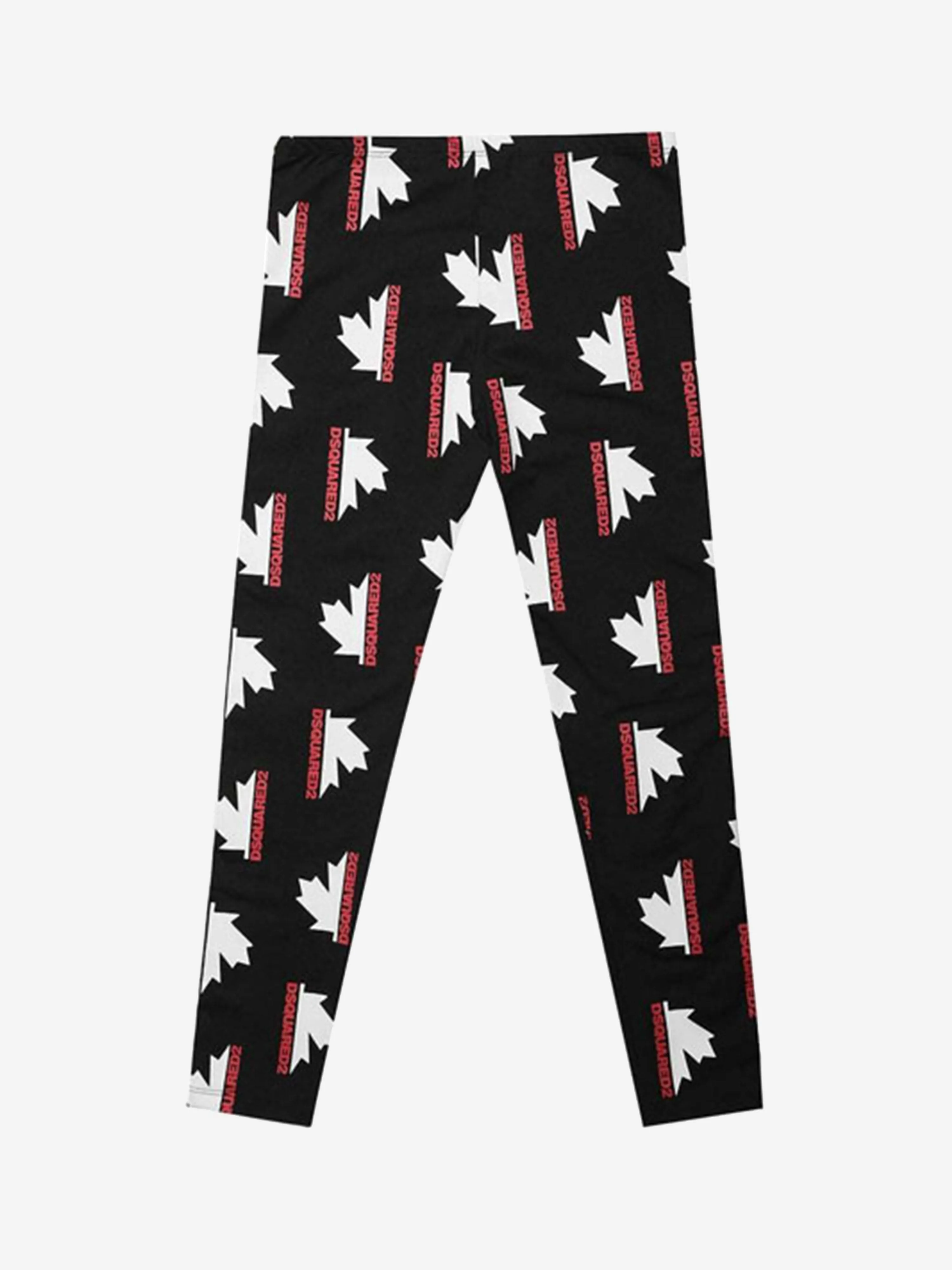 Dsquared2 Mädchenhose - Hose mit bedrucktem Seitenstreifen