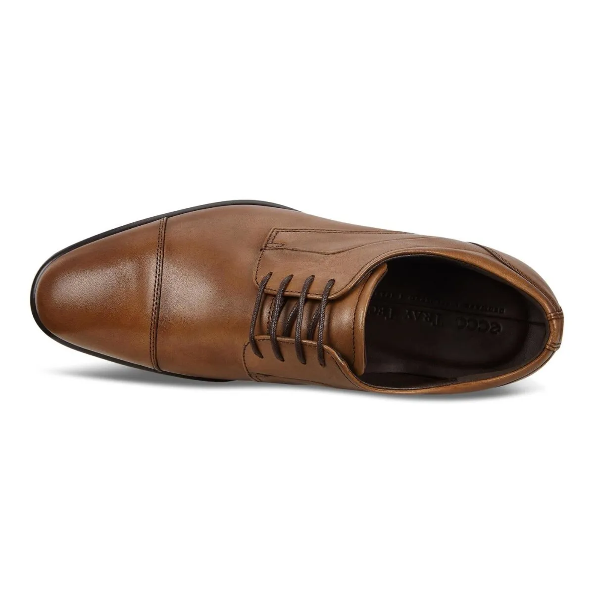 ECCO Herren City Tray Cap Toe Schnürschuh Braun