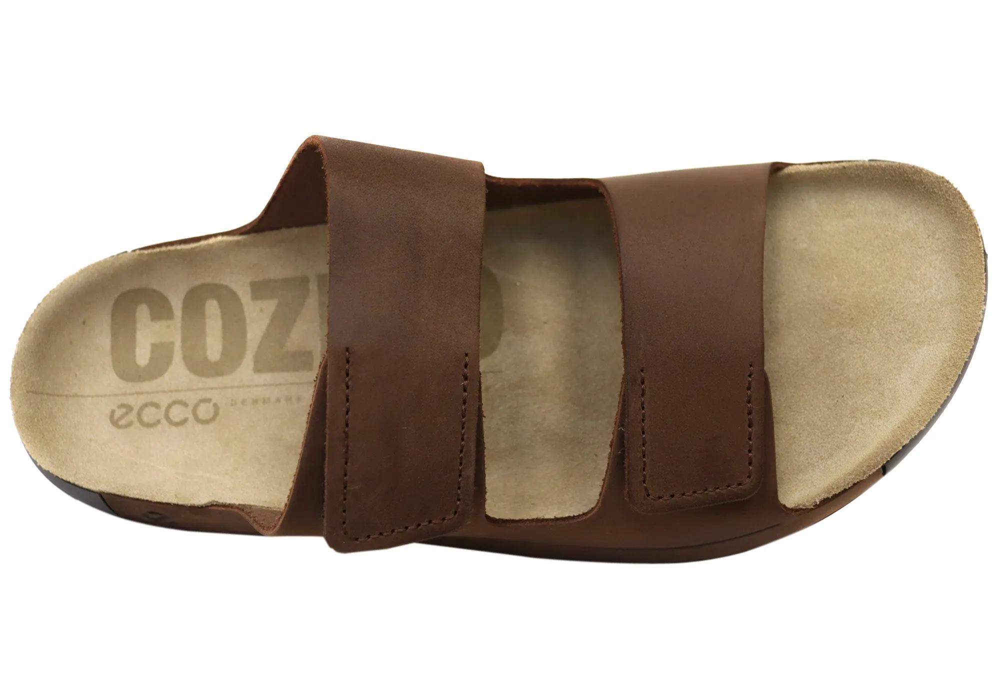 ECCO Herren Bequeme Leder 2nd Cozmo Slides Sandalen ECCO Schuhe