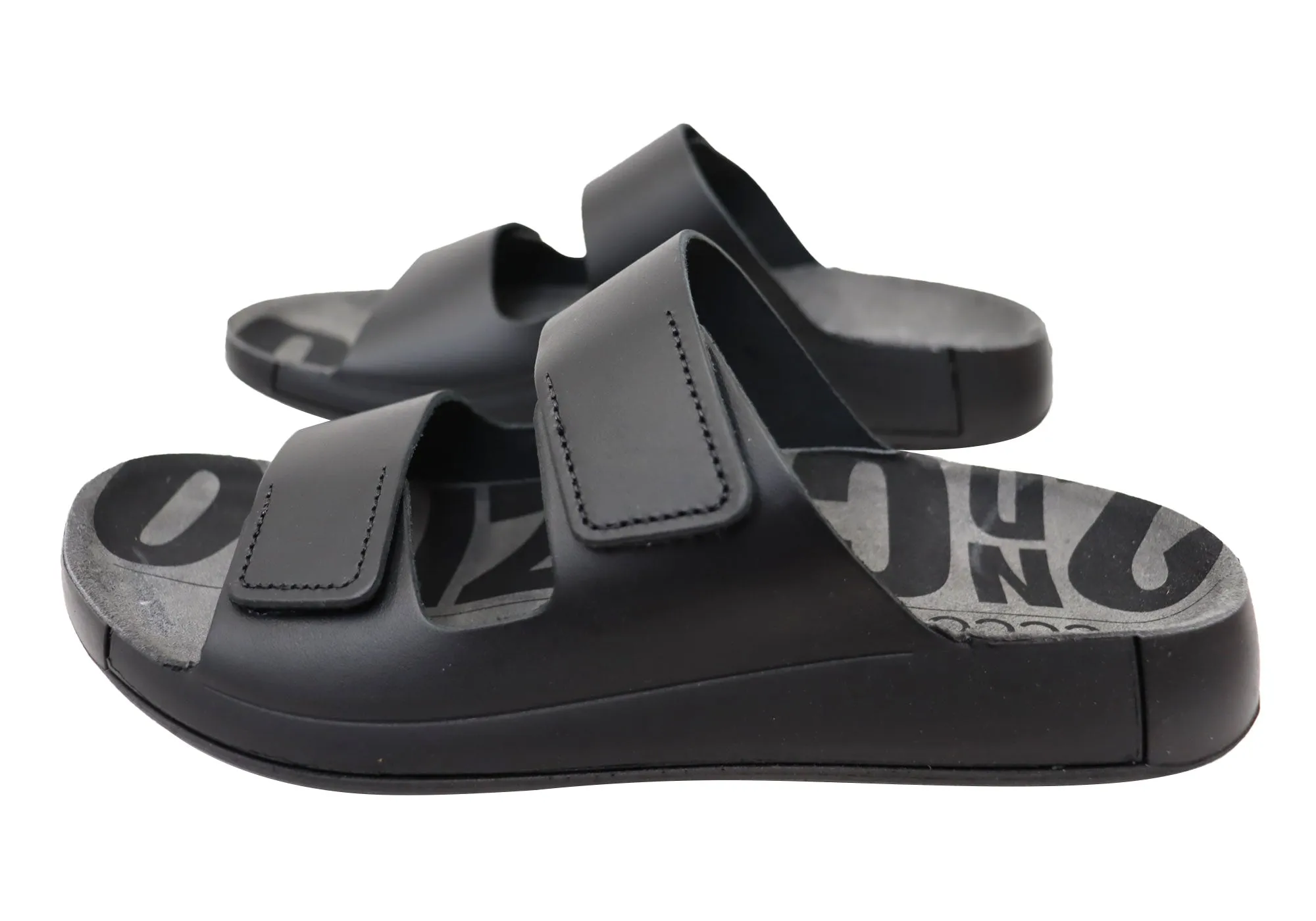 ECCO Herren Bequeme Leder 2nd Cozmo Slides Sandalen ECCO Schuhe