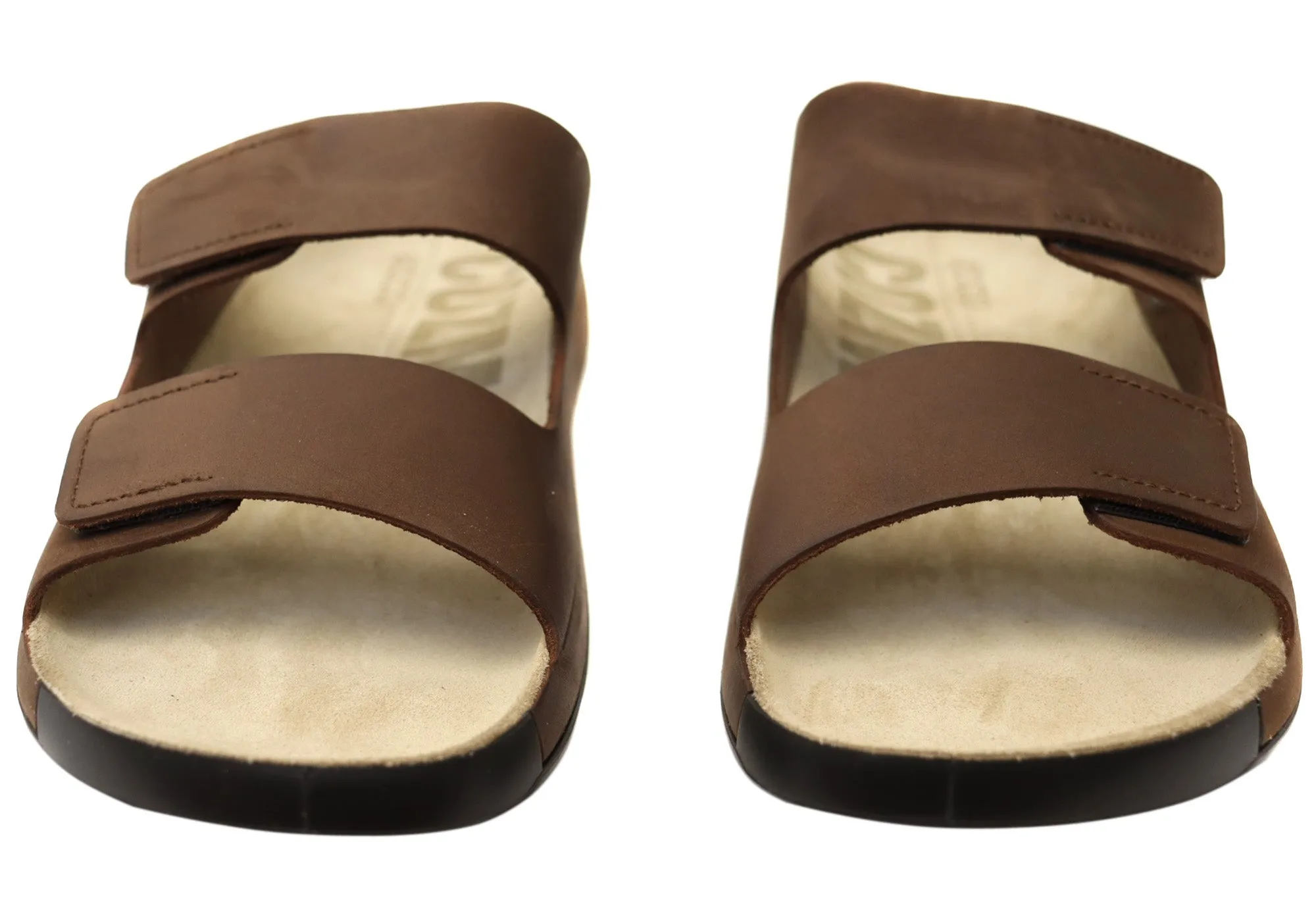 ECCO Herren Bequeme Leder 2nd Cozmo Slides Sandalen ECCO Schuhe