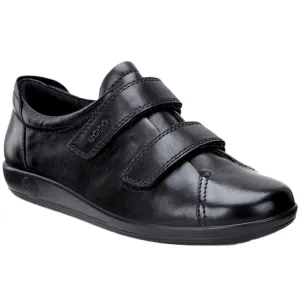 Ecco Soft 2.0 Damenschuhe aus Vollnappaleder mit Klettverschluss