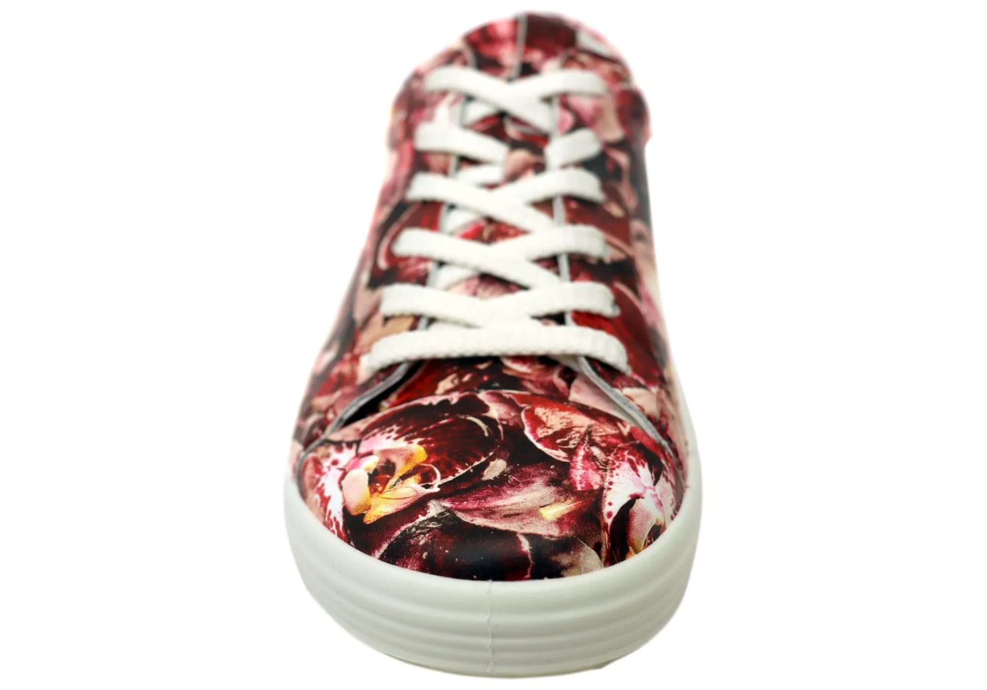 ECCO Soft 7 Damen Bequeme Schnür-Sneaker aus Leder ECCO Schuhe