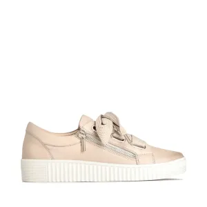 EOS Footwear Damen Jovi Leder-Schnürsneaker in Stein