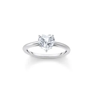 Essentials Sterling Silber Liebe & Herzen Weiß Zirkonia Ring TR2476-051-14 Thomas Sabo Ringe