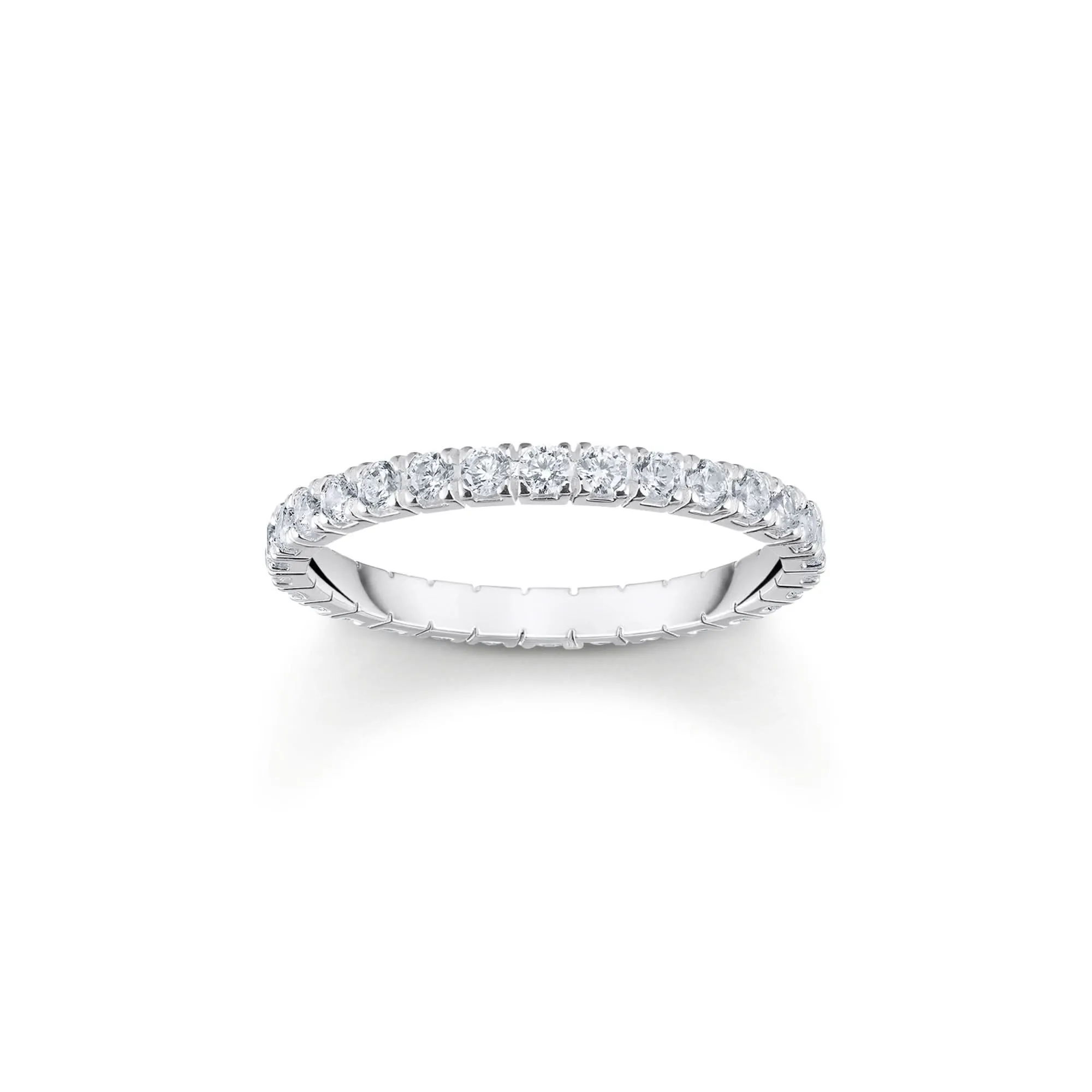 Essentials Sterling Silber Funkelndes Weiß Zirkonia Pavé Ring TR2467-051-14 Thomas Sabo Ringe