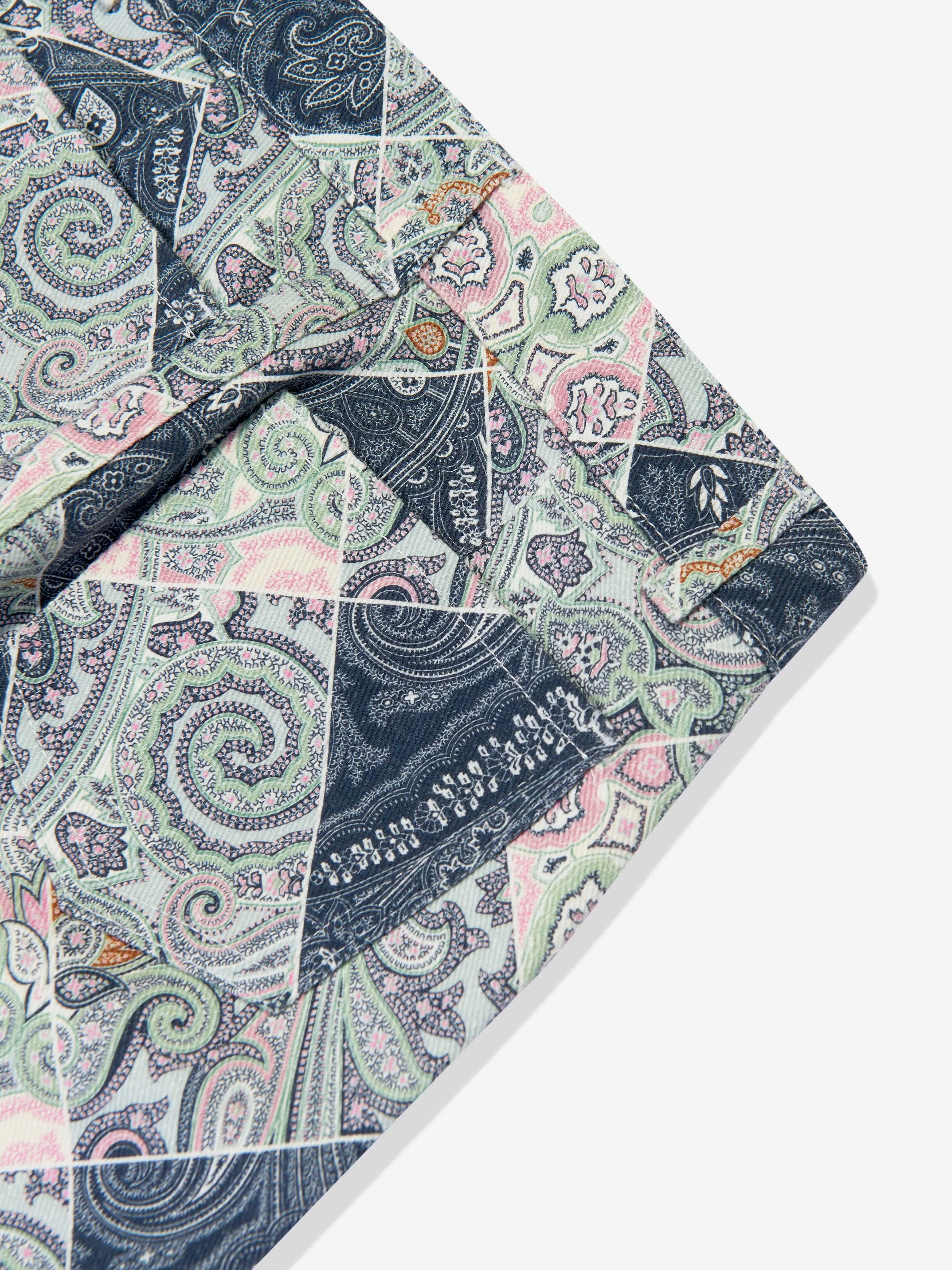 Etro Mädchen Paisley Hose in Blau