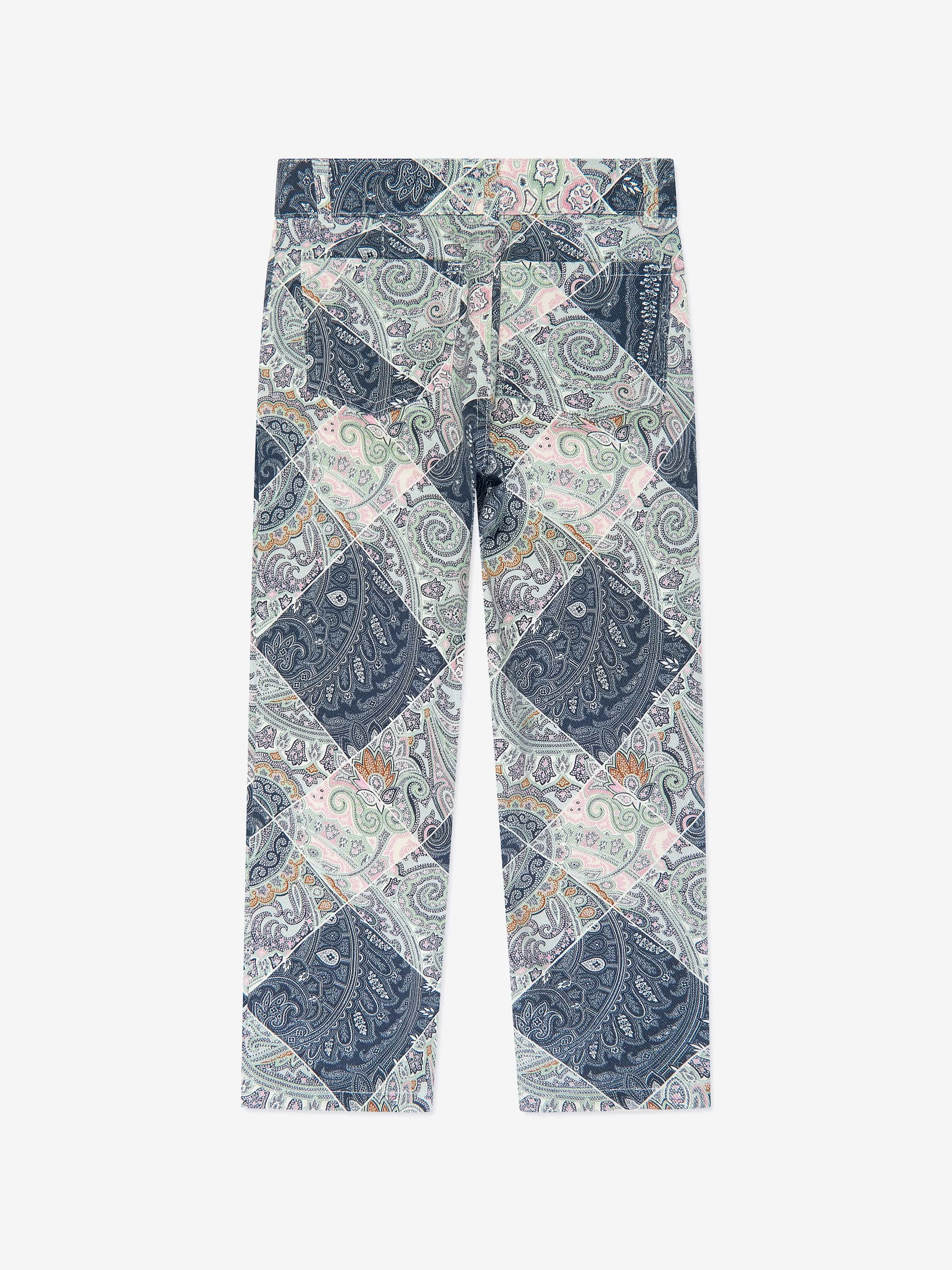 Etro Mädchen Paisley Hose in Blau