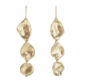 Fairley Golden Seashells Drops Gold
