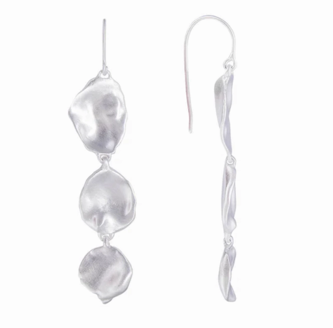 Fairley Golden Seashells Drops Silver