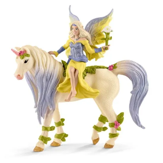Fee Sera mit Blüten-Einhorn