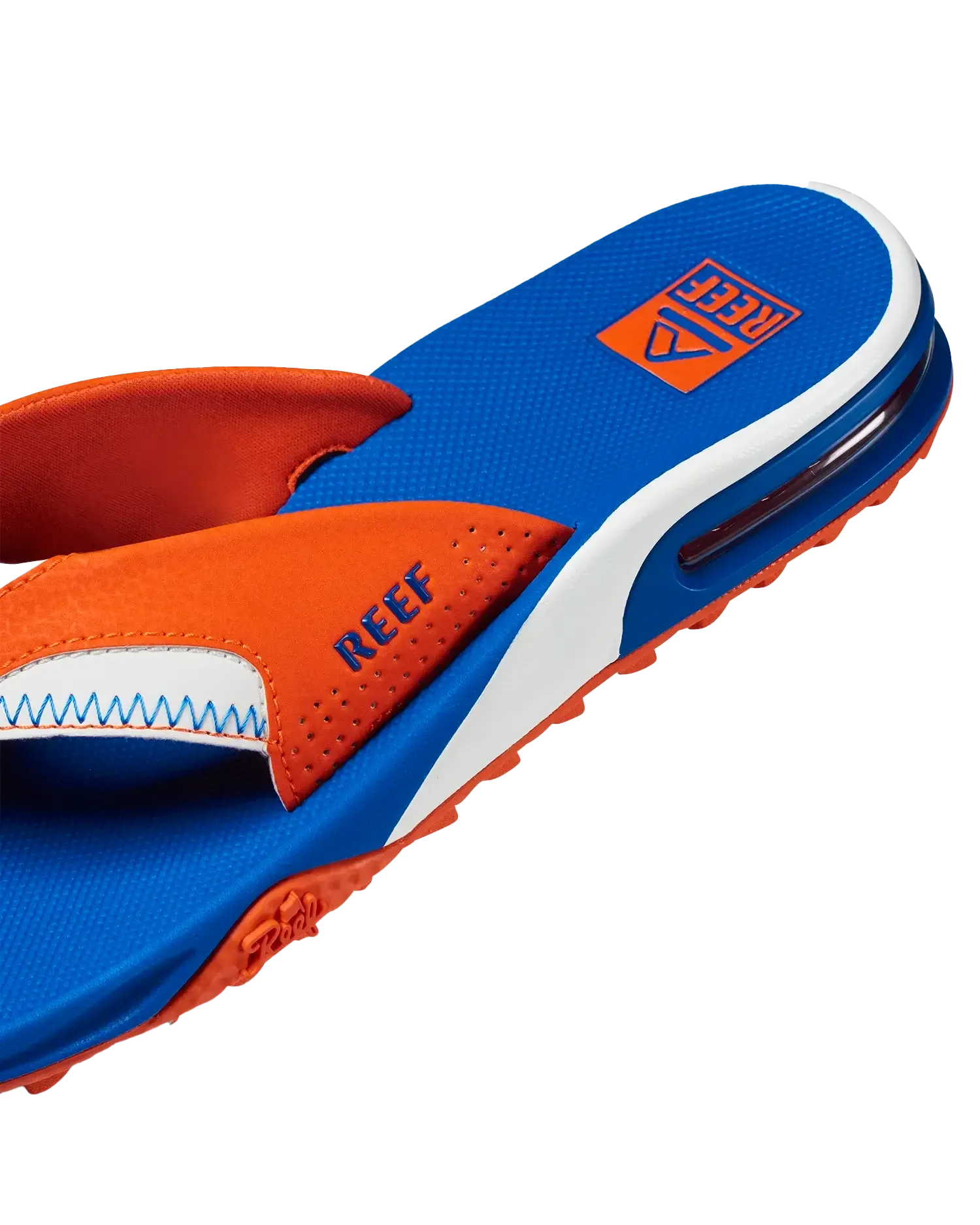 Fanning Pregame Flip Flops in Orange & Blau