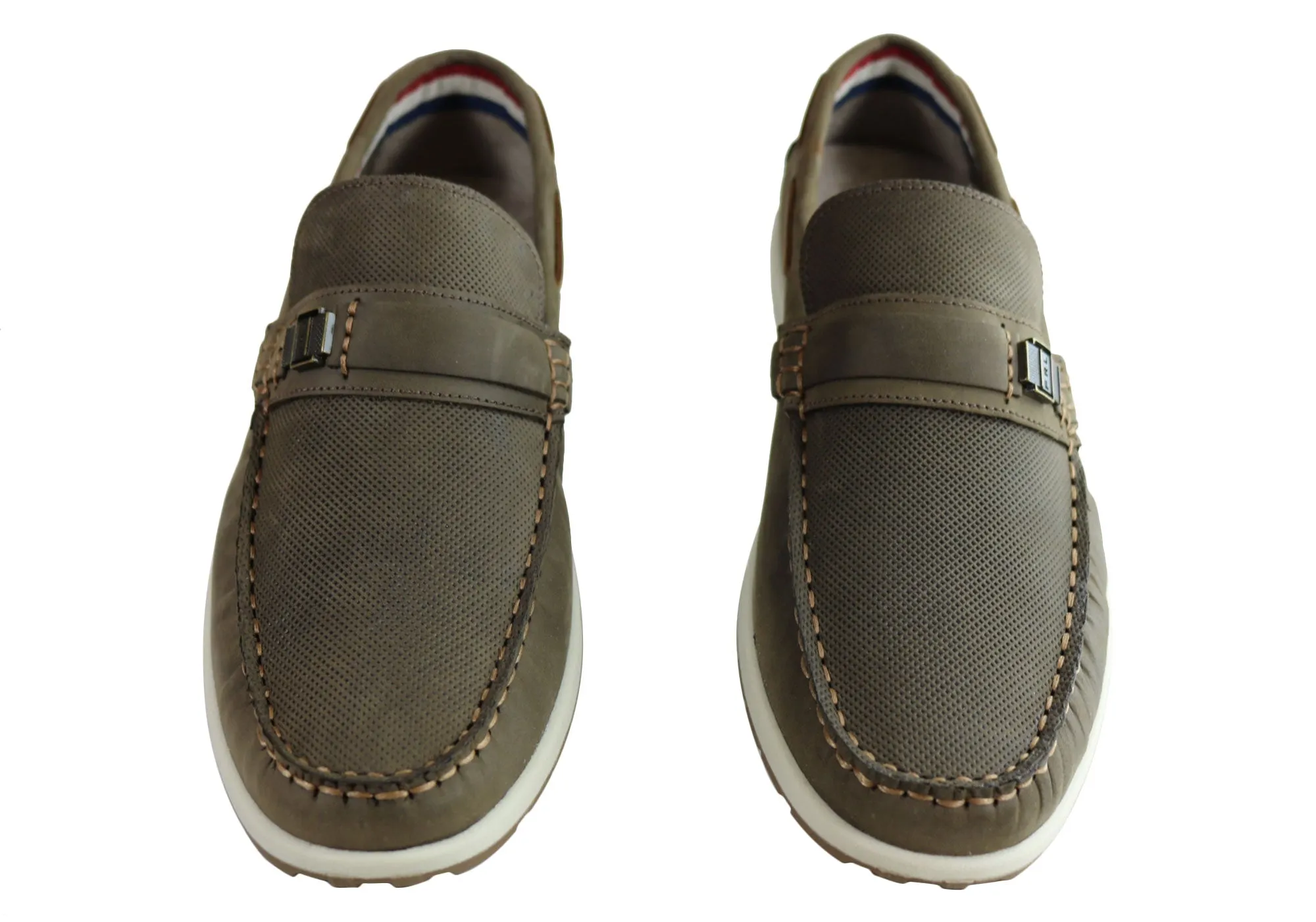 Ferricelli Connor Herren Leder Freizeit-Loafer Schuhe Hergestellt in Brasilien Ferricelli Schuhe
