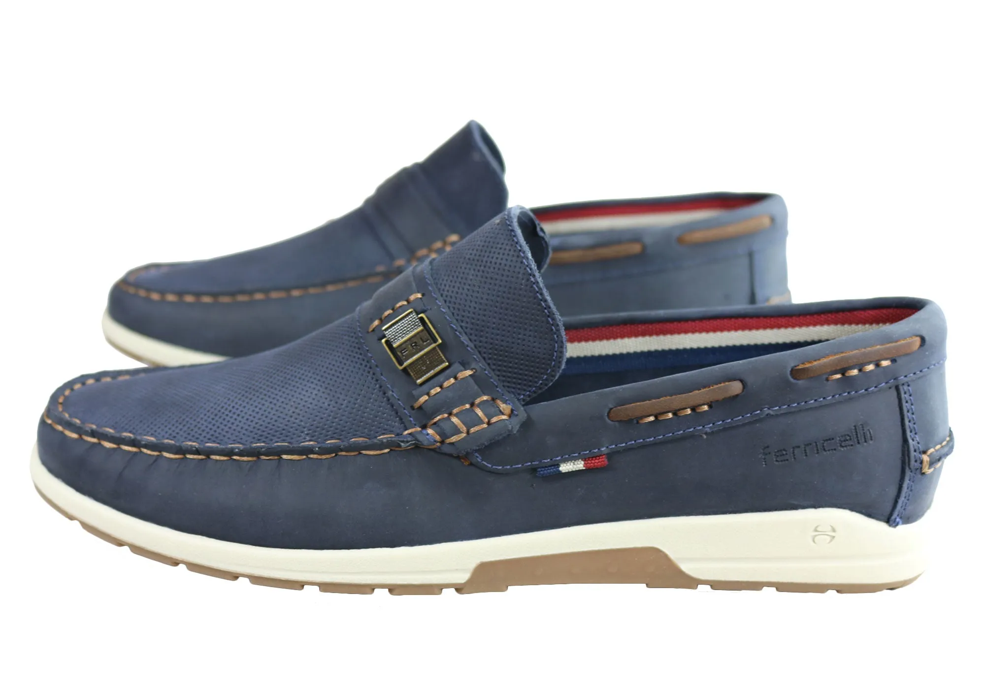 Ferricelli Connor Herren Leder Freizeit-Loafer Schuhe Hergestellt in Brasilien Ferricelli Schuhe