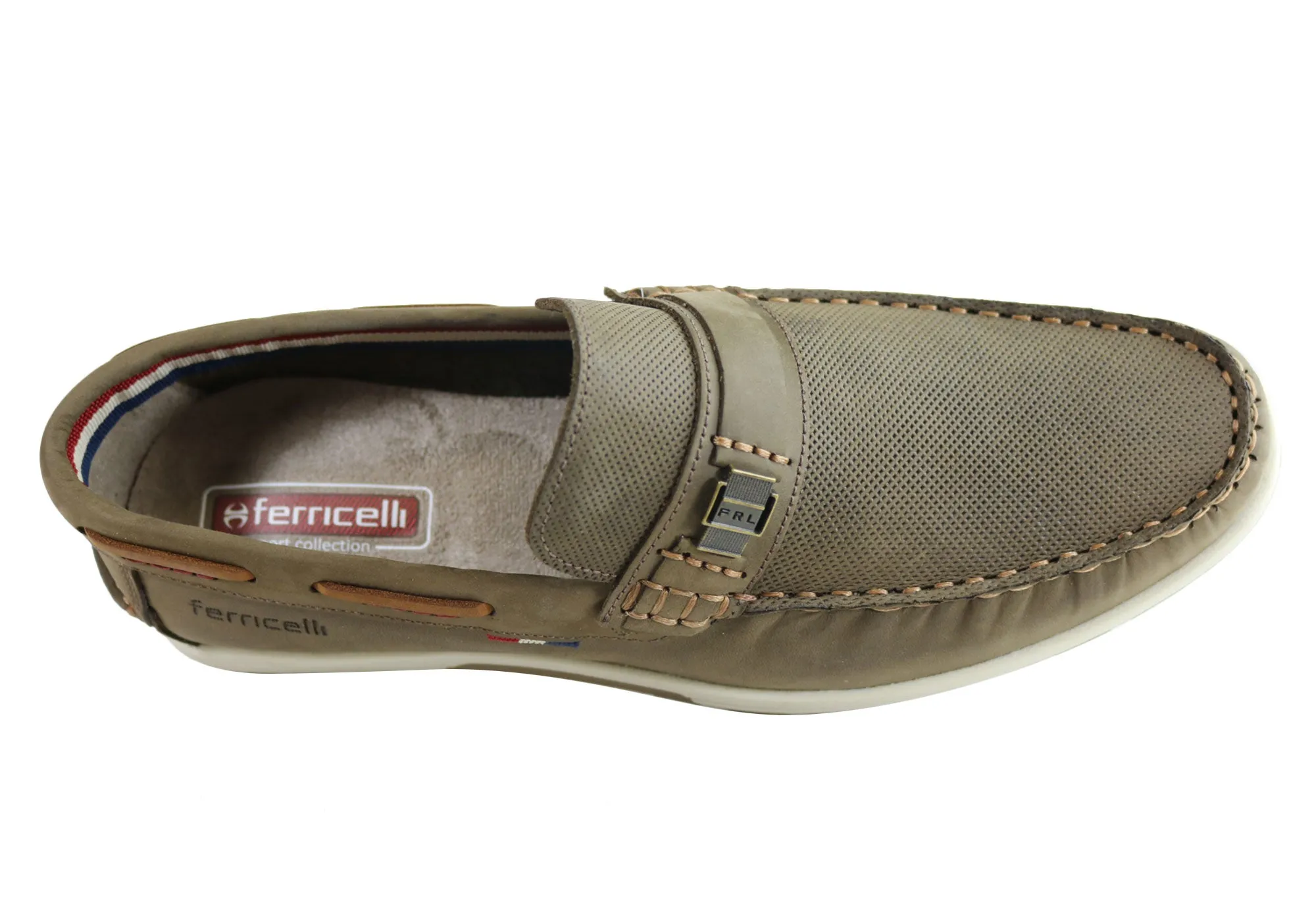 Ferricelli Connor Herren Leder Freizeit-Loafer Schuhe Hergestellt in Brasilien Ferricelli Schuhe