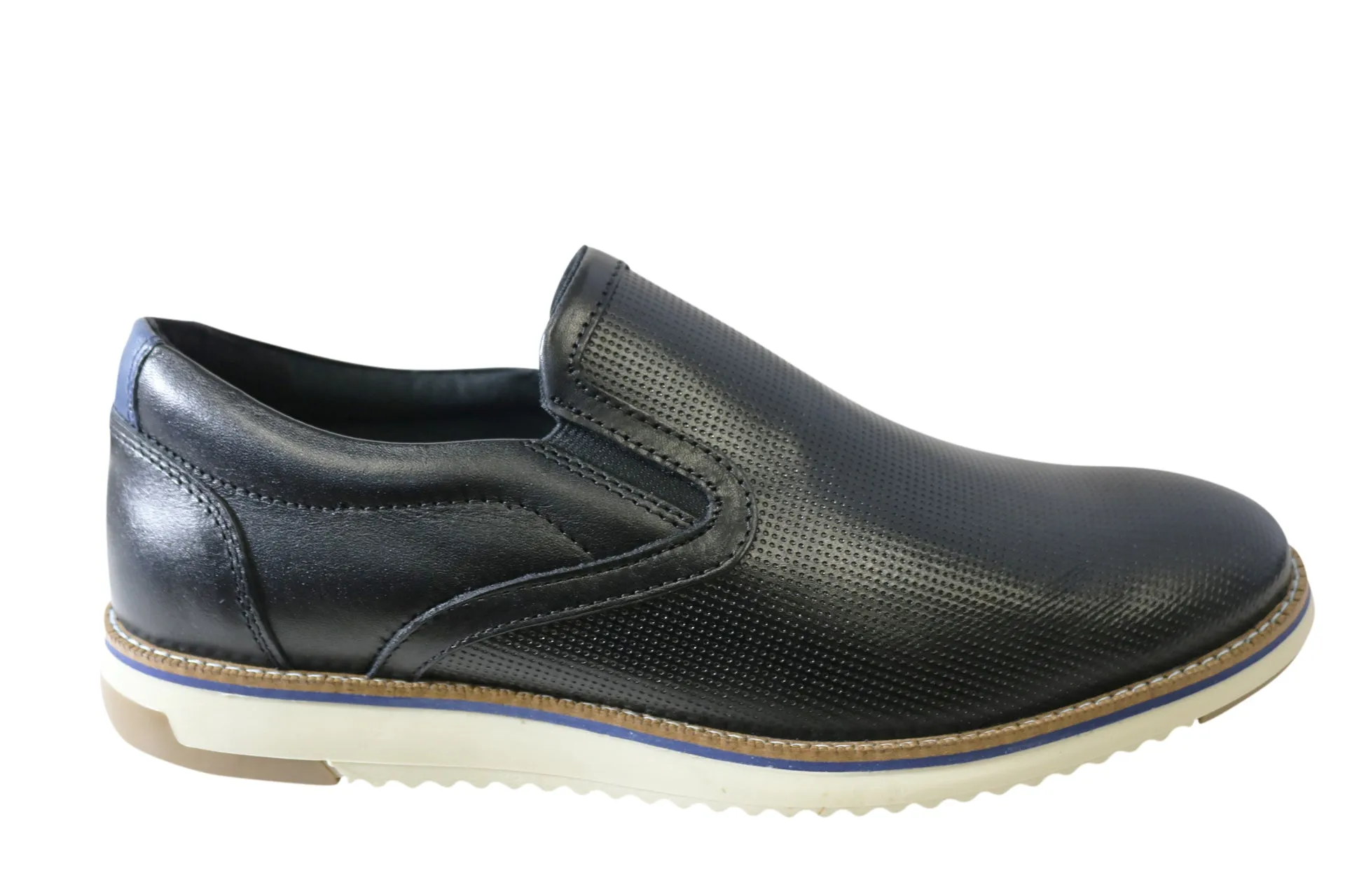 Ferricelli Lawrence Herren Komfort Lederschlupfschuhe Hergestellt in Brasilien Ferricelli Schuhe