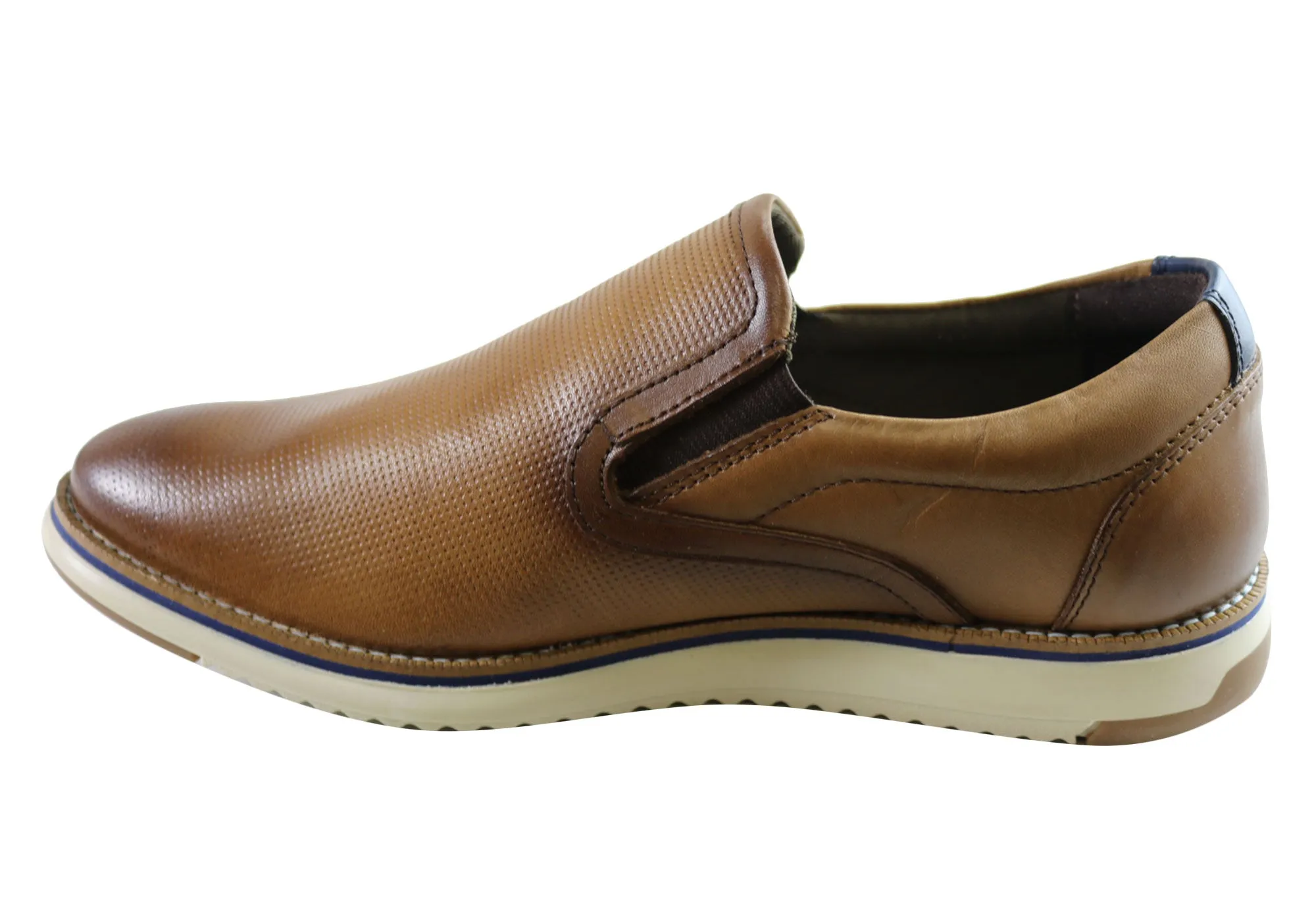 Ferricelli Lawrence Herren Komfort Lederschlupfschuhe Hergestellt in Brasilien Ferricelli Schuhe