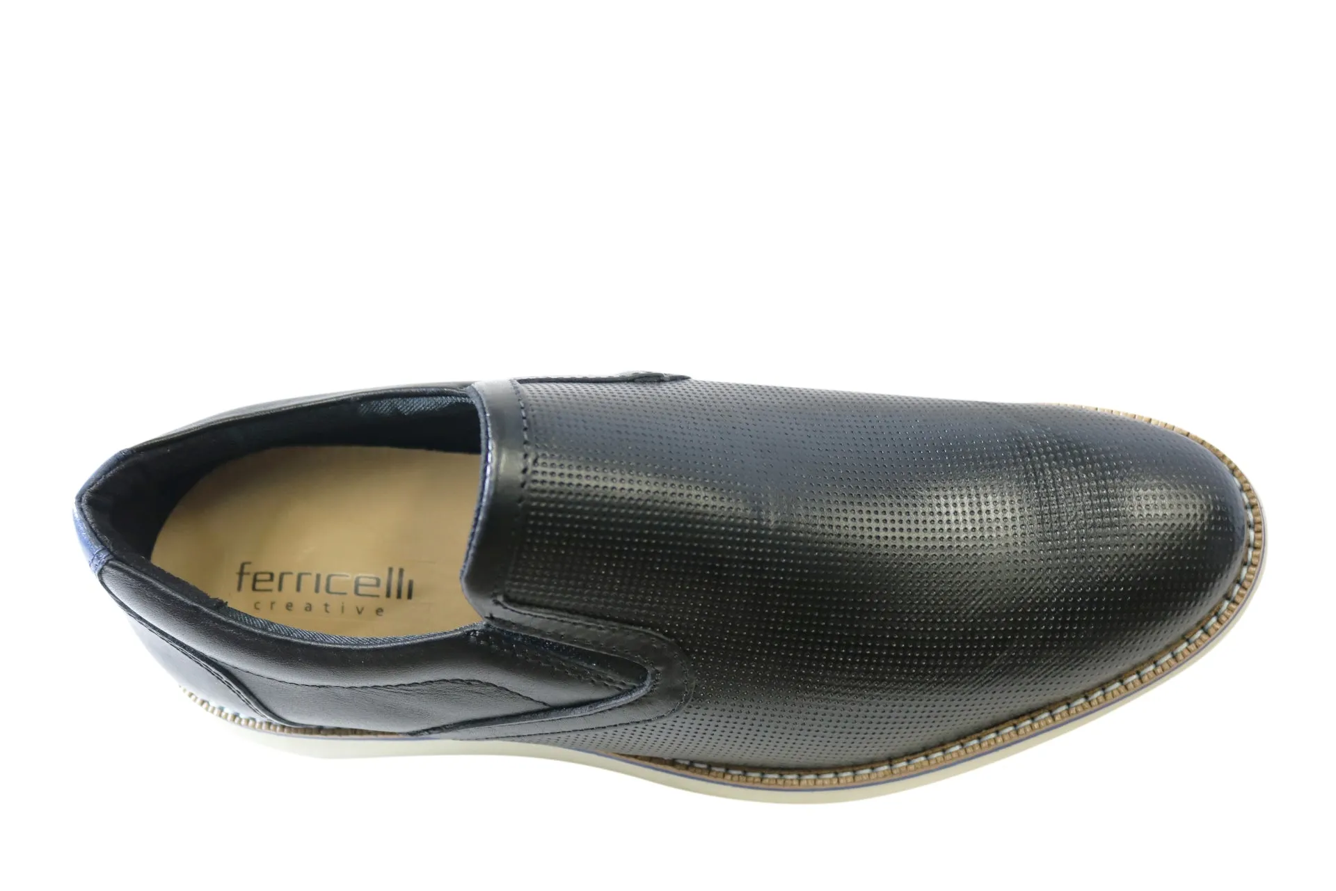 Ferricelli Lawrence Herren Komfort Lederschlupfschuhe Hergestellt in Brasilien Ferricelli Schuhe